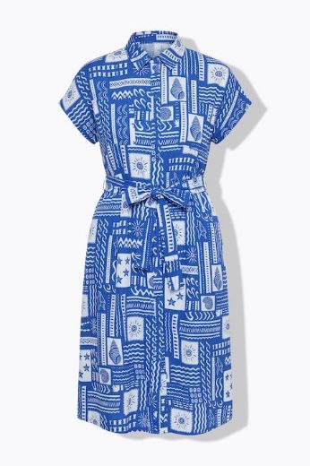 Plus size veliki brojevi Haljina midi kratkih rukava šireg kroja za punije