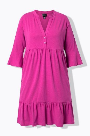 Plus size veliki brojevi Haljina 3/4 rukava A kroja za punije