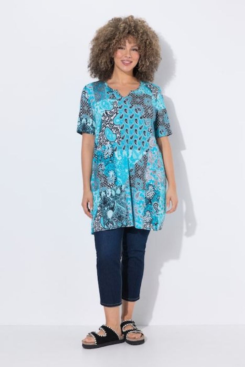 Plus size veliki brojevi Majica kratkih rukava A kroja za punije