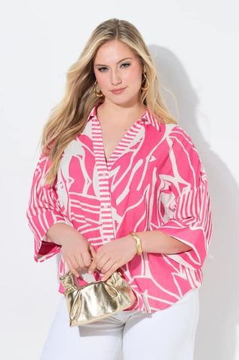 Plus size veliki brojevi Bluza 3/4 rukava šireg kroja za punije