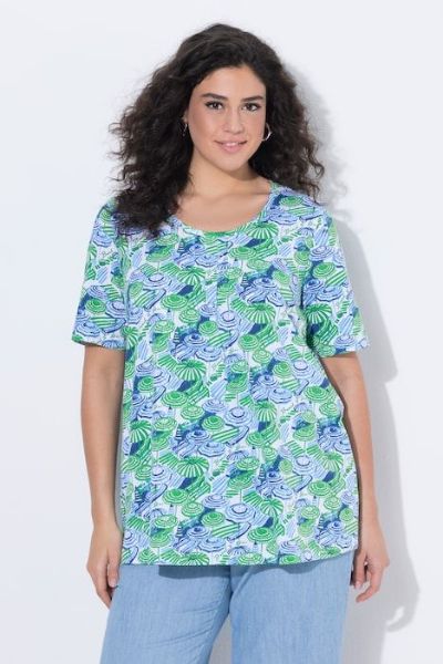 Veliki brojevi Majica kratkih rukava A kroja moda za punije