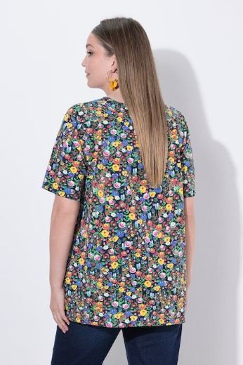 Plus size veliki brojevi Majica kratkih rukava V izreza za punije