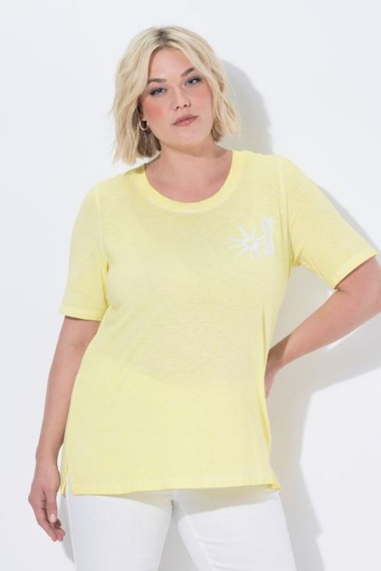 Plus size veliki brojevi Majica kratkih rukava okruglog izreza za punije