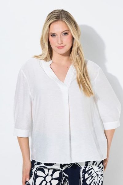 Veliki brojevi Bluza 3/4 rukava šireg kroja moda za punije