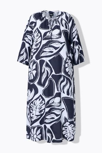 Plus size veliki brojevi Haljina midi 3/4 rukava za punije