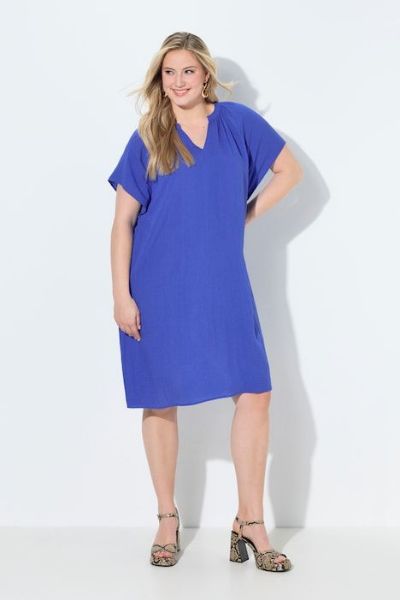 Veliki brojevi Haljina lepršavih rukava moda za punije