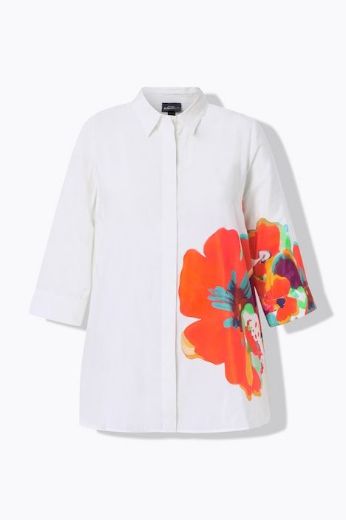Plus size veliki brojevi Bluza 3/4 rukava A kroja za punije