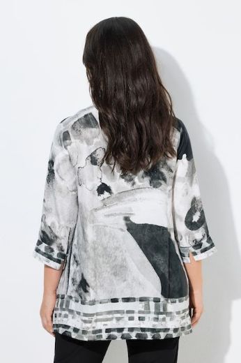 Plus size veliki brojevi Bluza 3/4 rukava od satena za punije