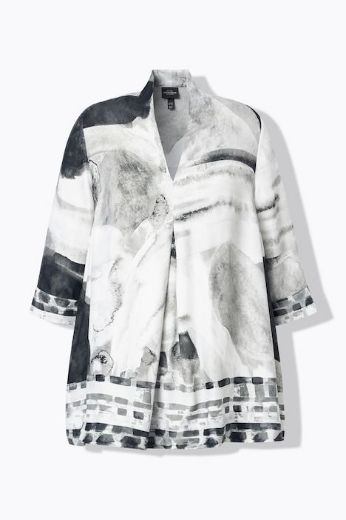 Plus size veliki brojevi Bluza 3/4 rukava od satena za punije