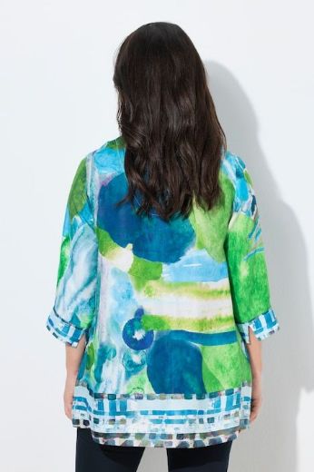 Plus size veliki brojevi Bluza 3/4 rukava od satena za punije