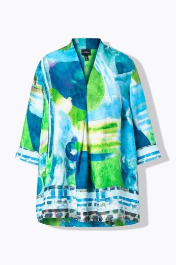 Plus size veliki brojevi Bluza 3/4 rukava od satena za punije