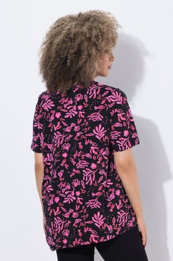 Plus size veliki brojevi Majica kratkih rukava V izreza za punije