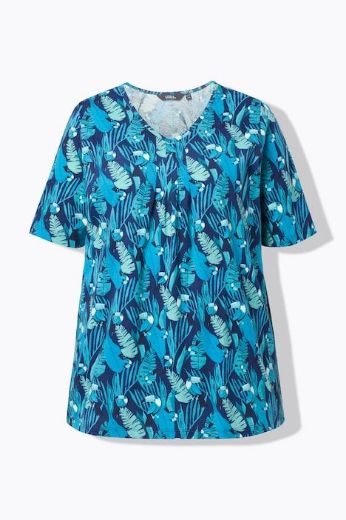 Plus size veliki brojevi Majica kratkih rukava V izreza za punije