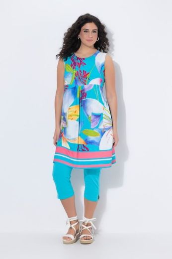 Plus size veliki brojevi Haljina midi bez  rukava za punije