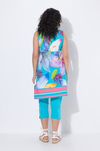 Plus size veliki brojevi Haljina midi bez  rukava za punije