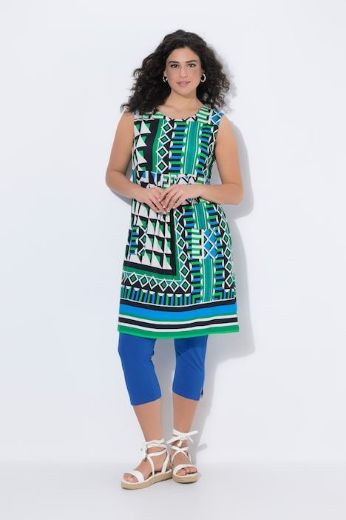 Plus size veliki brojevi Haljina midi bez  rukava za punije