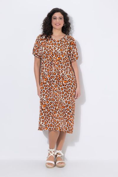 Veliki brojevi Haljina kratkih rukava od muslina moda za punije