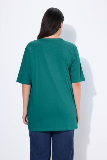 Plus size veliki brojevi Majica V izrez Basic za punije