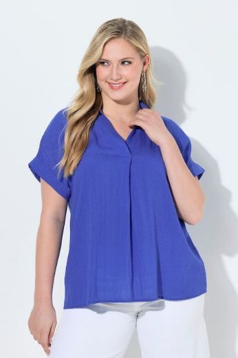 Plus size veliki brojevi Bluza spušteni rukavi s gumbima na leđima za punije