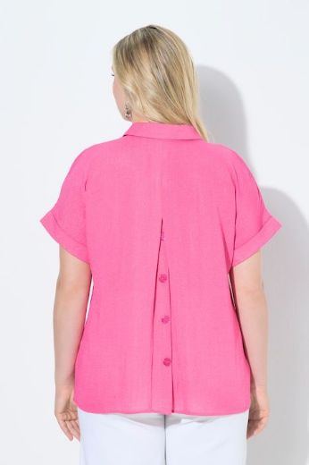 Plus size veliki brojevi Bluza spušteni rukavi s gumbima na leđima za punije