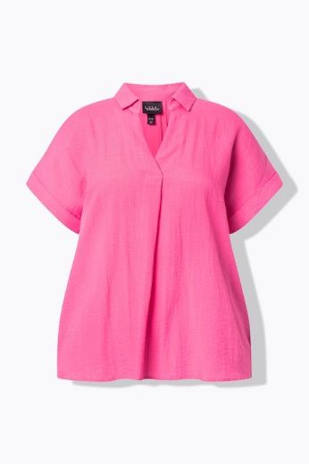 Plus size veliki brojevi Bluza spušteni rukavi s gumbima na leđima za punije
