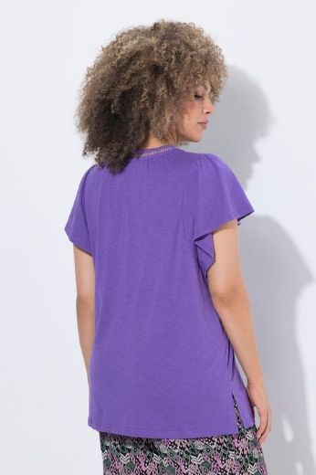 Plus size veliki brojevi Majica s vezanjem na ovratniku za punije
