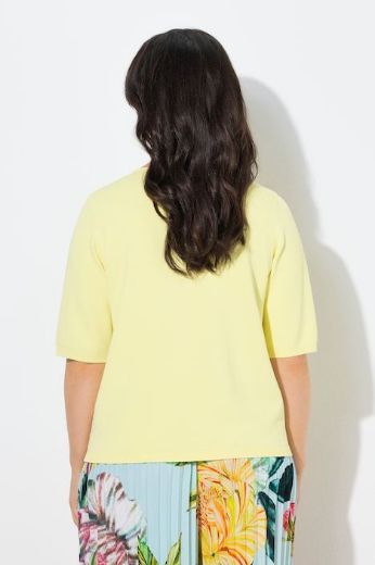 Plus size veliki brojevi Pulover polu rukava V ovratnika za punije