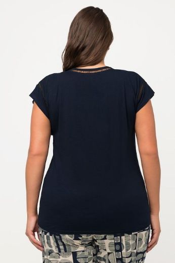 Plus size veliki brojevi Majica kratkih rukava V ovratnika za punije