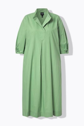 Plus size veliki brojevi Haljina midi 3/4 rukava A kroja za punije