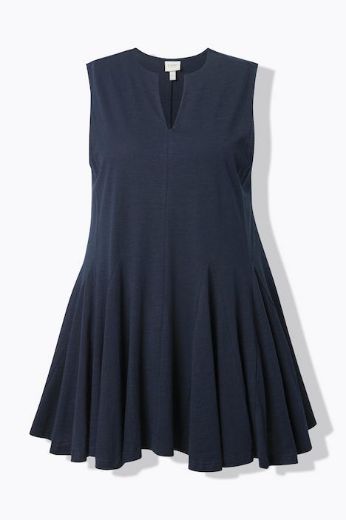 Plus size veliki brojevi Bluza bez rukava dužeg A kroja za punije