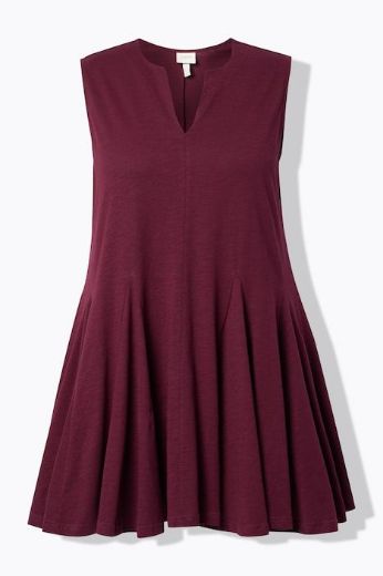 Plus size veliki brojevi Bluza bez rukava dužeg A kroja za punije
