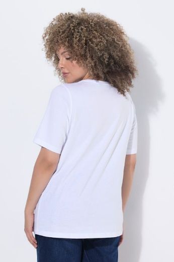 Plus size veliki brojevi Majica kratkih rukava V ovratnika za punije