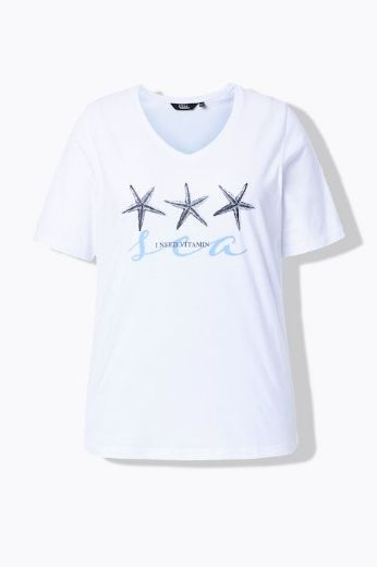 Plus size veliki brojevi Majica kratkih rukava V ovratnika za punije