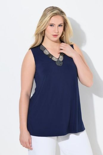 Plus size veliki brojevi Majica bez rukava A kroja za punije
