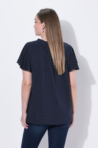 Plus size veliki brojevi Majica kratkih rukava s gumbima za punije