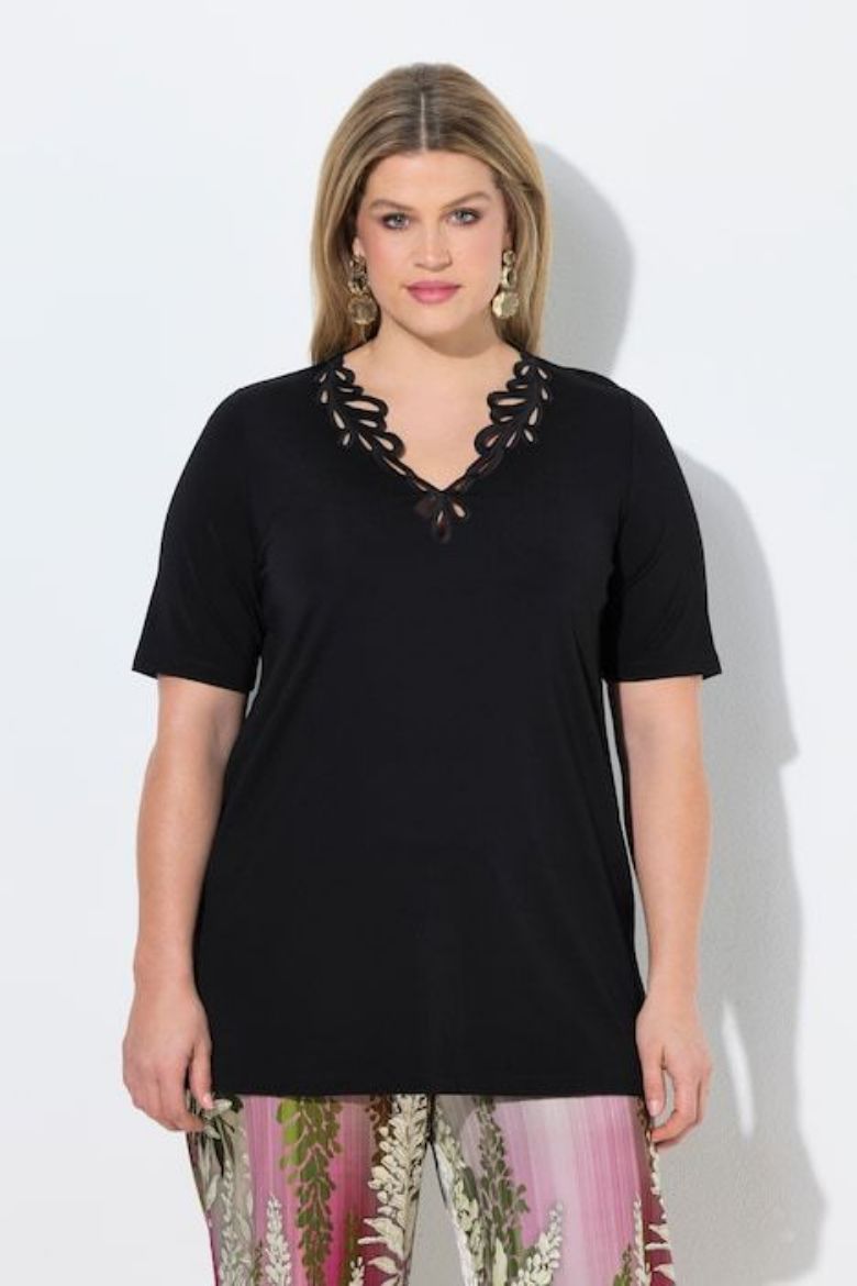 Plus size veliki brojevi Majica kratkih rukava A kroja za punije