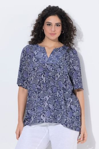 Plus size veliki brojevi Tunika kratkih rukava A kroja za punije