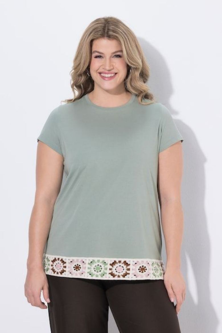 Plus size veliki brojevi Majica kratkih rukava pamučna za punije