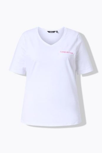 Plus size veliki brojevi Majica kratkih rukava V izreza za punije