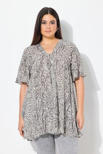 Plus size veliki brojevi Tunika kratkih rukava A kroja za punije