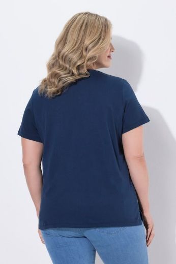 Plus size veliki brojevi Majica kratkih rukava pletenog džepa pamučna za punije