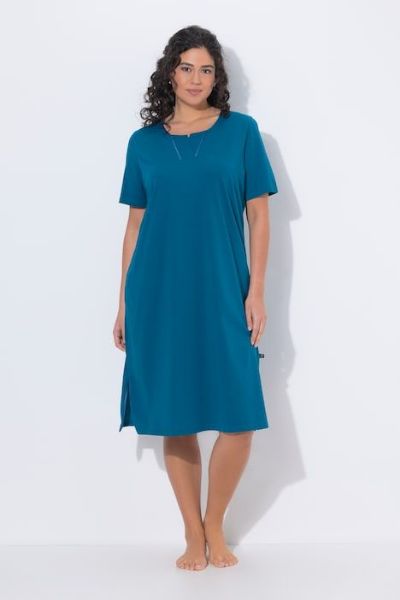 Veliki brojevi Spavaćica kratkih rukava od satena moda za punije