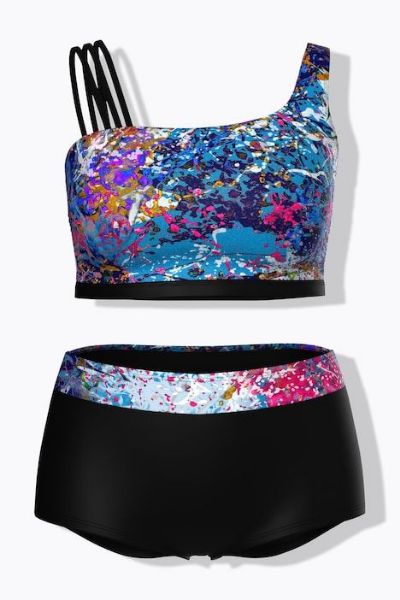 Veliki brojevi Kupaći kostim bikini mekanij košarica moda za punije