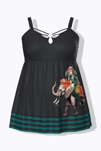 Plus size veliki brojevi Kupaći kostim haljina mekanih košarica za punije