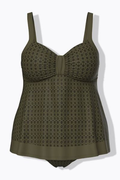 Veliki brojevi Kupaći kostim tankini mekanih košarica moda za punije