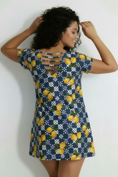 Veliki brojevi Haljina kratkih rukava A kroja moda za punije