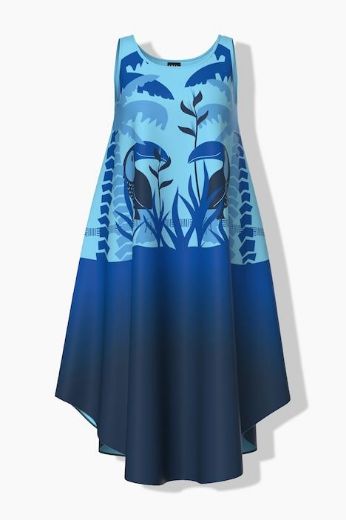 Plus size veliki brojevi Haljina midi bez rukava A kroja za punije