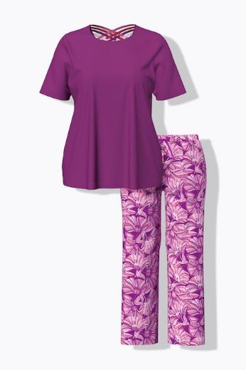 Plus size veliki brojevi Pidžama kratkih rukava i dugih nogavica za punije