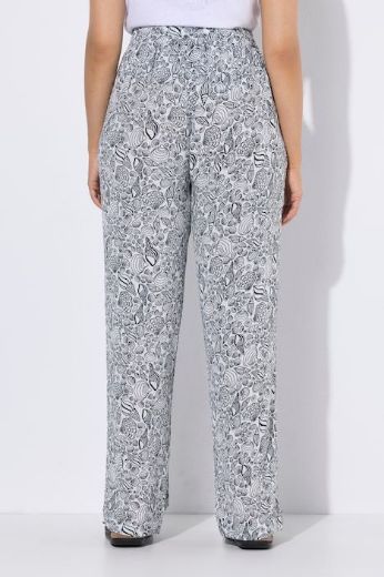 Plus size veliki brojevi Hlače širokih nogavica elastičnog struka za punije