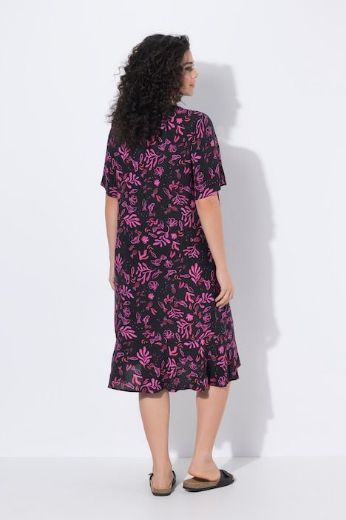 Plus size veliki brojevi Haljina midi kratkih rukava za punije